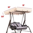 thumbnail image 3 of Columpio Para Exteriores, Parasol Para Jardín, Columpio De Bloque Uv, Cubierta Superior Impermeable Para Patio Yuarrent HA045635-02, 3 of 5