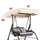 thumbnail image 3 of Columpio Para Exteriores, Parasol Para Jardín, Columpio De Bloque Uv, Cubierta Superior Impermeable Para Patio Advancent HA045635-04, 3 of 5
