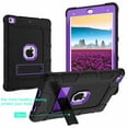 thumbnail image 3 of iPad 2 Case, iPad 3 Case, iPad 4 Case, Dteck Shockproof Stand Kids Case Protective Cover, Black / Purple, 3 of 6