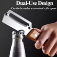 thumbnail image 5 of Wooden Peeler, Kitchen Multi-function Stainless Steel Thickened Fruit Peeler Knife, 2-in-1 Vegetable Peeler with Wooden Handle & Bottle Opener, For Potato, Carrot, Pumpkin (2Pcs), 5 of 7
