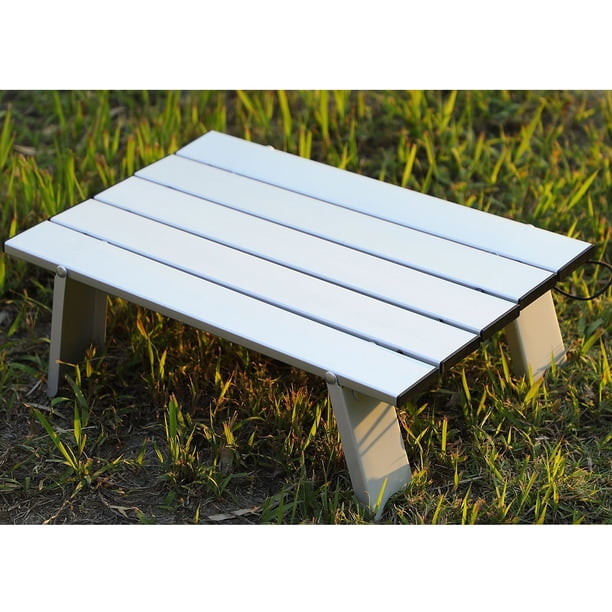 Mesa plegable de aleación de aluminio para acampar, pequeña mesa plegable para exteriores, mesa plegable para acampar, mesa plegable para exteriores, diseño de última generación