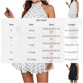 thumbnail image 2 of XUNKUSGA Mini Dresses for Women Summer Fashion Polka Dot Halter Womens Dresses Trendy Tie Open Back Sleeveless Ruffle Hem Wedding Guest Dress,Black,S, 2 of 5