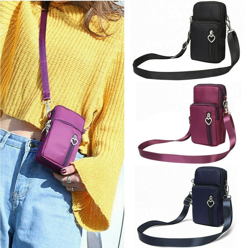 Mini Cross-body Mobile Phone Shoulder Bag Pouch Case Belt Handbag Purse Wallet 