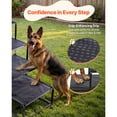 thumbnail image 4 of KFFKFF Dog Stairs for Car, 4 Steps Extra Wide Foldable Dog Ramp for Large Dogs with Non-Slip Surface, Portable Lightweight Pet Stairs Ladder, Support up to 250 lbs, 4 of 9