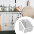 thumbnail image 6 of Hanging Wall Basket Metal Kitchen Organizer for Spices Onions Garlic with Adhesive Stickers, 6 of 9