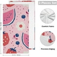 thumbnail image 2 of Coolnut Watermelon Soft Hand Towels, 2 PcsAbsorbent Bath Towel Decorative Fingertip Towels for Bathroom Gym Spa Hotel Beach Swimming Pool,14.4"x 28.3", 2 of 6