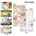 thumbnail image 6 of Yayeee 100% Cotton Hand Towels for Bathroom 16" x 28" Soft Absorbent Kitchen Towel, Christmas Snowman, 6 of 7
