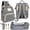 Grey, variant on Baby Diaper Bag with Changing Station – Diaper Bag Backpack and USB Port, Insulated Bottle Bag, Mosquito Net, Sunshade – Comfortable and Stylish with Practical Stroller Hooks (Black)