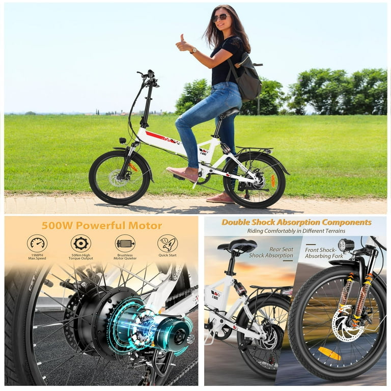 Ancheer 20 inch wheel folding city commuter electric bike cheap