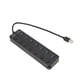 thumbnail image 2 of Divisor USB, 7 Puertos USB3.0 Compatibilidad Amplia de Concentración Portátil Pequeño para ratón para disco duro móvil para teclado, 2 of 7