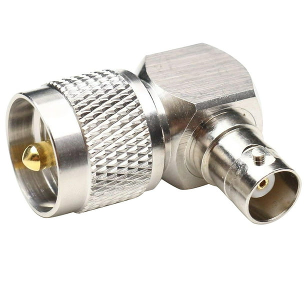 Injueey SMA a ángulo adaptador de 90 grados conector de contactos chapado en oro Teléfono y Comunicación No.01