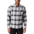 thumbnail image 1 of BASS OUTDOOR Mens Stretch Flannel Button Up Shirt, Black, X-Large, 1 of 2