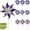 B#1, variant on 10 Pack Reflective Pinwheels with Stakes (Assembly Required), Extra Sparkly Pin Wheel for Garden Decor, Bird Repellent Devices Deterrent to Scare Birds Away from Yard Patio Farm(a)