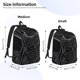 thumbnail image 2 of Disketp Geometric Lines Dog Art print Canvas Backpack Lightweight Travel Daypack Student Rucksack Laptop Backpack-, 2 of 5