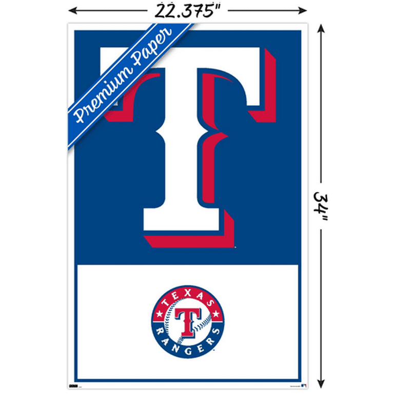 MLB Texas Rangers - Logo 22 Wall Poster, 22.375 x 34 
