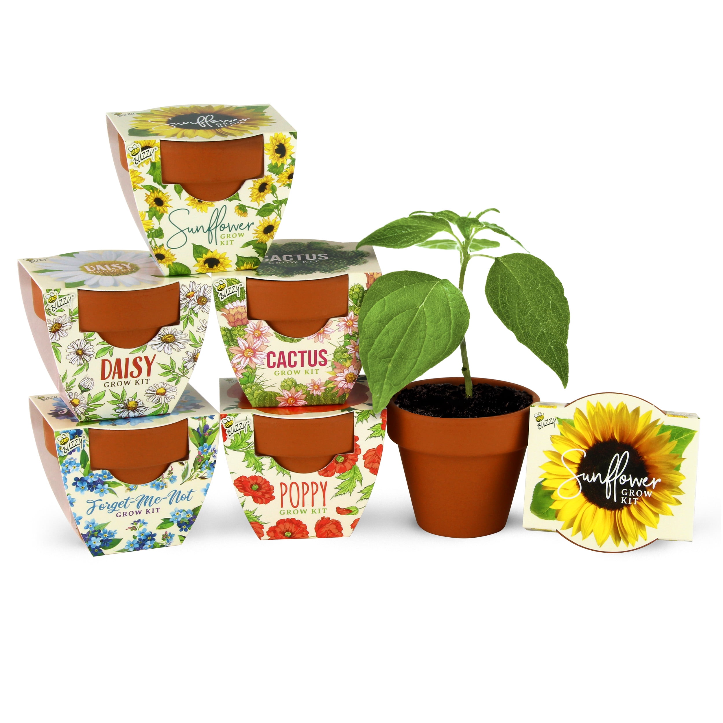 Flower Pots; 8 Assorted in 3 Sizes; .625", Grandt Line G #3961 Mini Projects 