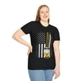 thumbnail image 6 of Train Locomotive Engine USA American Flag 4th of July Art Unisex T-Shirt, 6 of 8