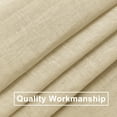 thumbnail image 5 of XWZO Linen Semi Sheer Curtains,Privacy Enhancing & Light Filtering Rod Pocket Drapes for Living Room with Tiebacks(Beige,W52 x L96 Inch,2 Panels), 5 of 8
