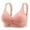 Hot Pink, variant on Women's Mother Underwear Seamless Gathering No Steel Ring Vest Style Bra Women Push Up Bra Seamless Full Coverage Bras, Size 36