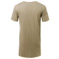 thumbnail image 2 of FashionOutfit Men's Basic Short Sleeve Shirt With High-Low Hemline, 2 of 3