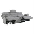 thumbnail image 4 of Pemberly Row Chenille Fabric Power Headrest Double Recliner Sofa in Gray, 4 of 7