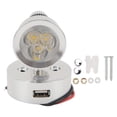 thumbnail image 2 of Interior Lights, Convenient Wide Application Touch Switch DC 12 To 24v RV Swivel LED Spotlight Warm White Light Silver Dimmable  For Trucks Campervans Trailers, 2 of 8
