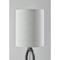 thumbnail image 4 of Adesso Mayfair 61" Black Wood Floor Lamp with Light Textured Grey Tall Drum Shade, 4 of 7