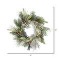 thumbnail image 2 of Vickerman D182124 24 in. Frosted Myers Pine Wreath, 2 of 2
