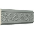 thumbnail image 2 of Ekena Millwork 4 1/4"H x 3/4"P x 94 1/2"L, (8 3/4" Repeat), Floral Chair Rail (8-Pack), 2 of 6