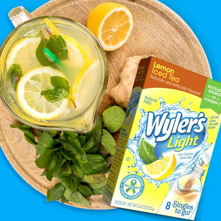 NS Wyler's Light Lemon Iced Tea Singles To Go Water Drink Mix