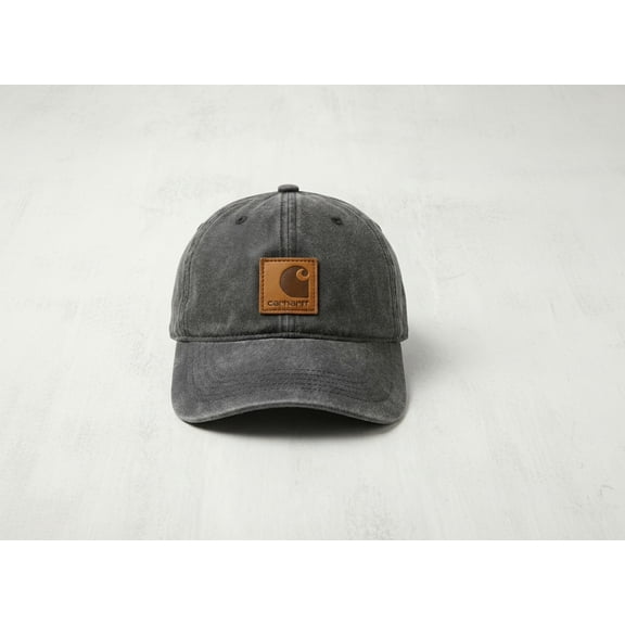 Carhartt Washed Canvas Adjustable Cap - Charcoal Dark Grey