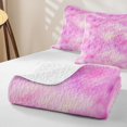 thumbnail image 4 of Erosebridal Pink Wash Texture Quilt King,Modern Minimalist Art King Coverlet Set For Girls,3pcs, 4 of 7