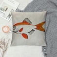 thumbnail image 2 of Many Fishes Think Differently Against The Current Fish Contrast Group Throw Pillow Covers Pillowcases Inch Linen Home Pillow Protector for Men Women, 2 of 5