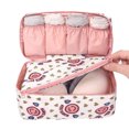 thumbnail image 5 of JeashCHAT Portable Pattern Travel Underwear Bra Storage Box Storage Bag, 5 of 6