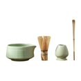 thumbnail image 1 of 4 piezas de bateador de set de matcha tradicional con de té con cuchara de té WHISK BAYLA Bowl set para restaurante en casa Verde, 1 of 9