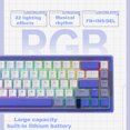thumbnail image 4 of Juego de teclado mecánico de iluminación RGB Teclado de jugador tipo C para PC portátil de escritorio, 4 of 9