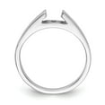 thumbnail image 2 of Solid 14k White Gold Peg Set Solitaire Engagement Ring with CZ Cubic Zirconia Size 9, 2 of 7