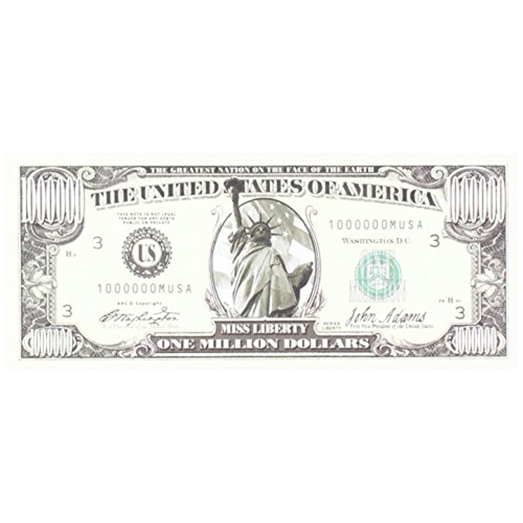 Set Of 10 Bills Traditional Million Dollar Bill By Novelties Wholesale Walmart Canada