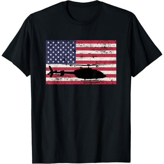 t-shirt Patriotic Bell 407 helicopter American flag t-shirt mens t shirt,black,women,funny,misfits,men,journey