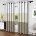 thumbnail image 3 of Lfeey Bedroom Blackout Curtains, Beige, 63 inch Long, 2 panels, 3 of 6