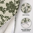 thumbnail image 6 of Olive Green Floral Block Print Pillow Covers 18x18 Set of 2 Rustic Old Style Modern Vintage Flower Pattern Cream Decorative Throw Pillow Cases Outdoor Farmhouse Decoration for Sofa Couch Bed, 6 of 6