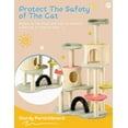 thumbnail image 2 of PXZEE 59" Cat Tree, Flower Cat Tower w/Sisal Scratching Posts for Indoor Cats, 2 of 7