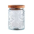 thumbnail image 2 of Vintage Glass Jars With Wooden Lids, Airtight Food Storage Containers, Kitchen Canisters For Sugar, Coffee, Tea, Spice, Flour, Candy Cookie, Pasta, Cereal, Cute Decorative Jars, 2 of 6
