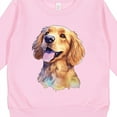 thumbnail image 3 of Inktastic Golden Retriever Watercolor Toddler Sweatshirt, 3 of 4