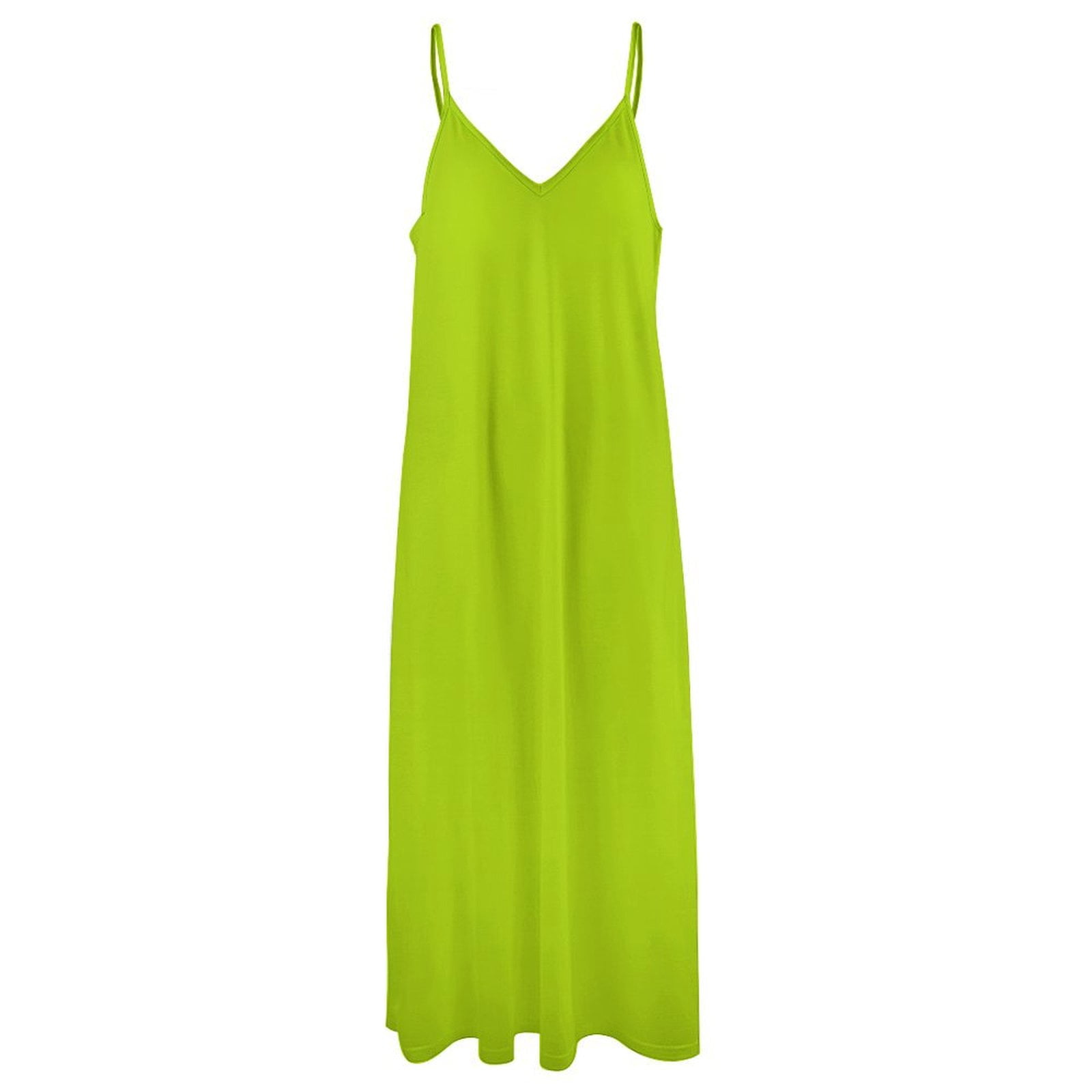 green emerald velvet dress Women's Look at The Bright Side Rhinestone Strap Maxi Dress in Lime main image 0