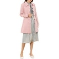 thumbnail image 2 of INSPIRE CHIC Women's Peter Pan Collar Single Breasted Winter Overcoat, 2 of 6