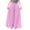 Purple, variant on Wide Leg Baggy Pants for Women Casual Drawstring Elastic Waist Plaid Trousers with Pockets Fashion Loose Balloon Pants