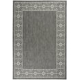 thumbnail image 2 of Nourison Garden Party Indoor/Outdoor Transitional Bordered Charcoal 7' x 10' Area Rug, (7' x 10'), 2 of 10
