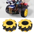 thumbnail image 1 of Mecanum Roue Mecanum Abs, Caoutchouc Mecanum Roue Omnidirectionnel pour Smart Robot Pièces de Voiture Accessoires Jouet Cfor OMPonents 60Mm2 Paires, 1 of 8