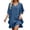 C-Blue281, variant on DHFJKG Summer Dresses Women Batwing Short Sleeve Solid Color Loose Fit V Neck Tunic Mini Dress Casual Daily Wear Trendy Dresses